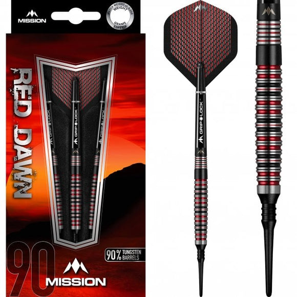 Mission Red Dawn Darts - Soft Tip - M3 - Curved