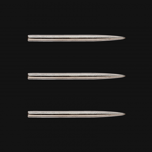 thumbnail image 2 of Mission Darts Lunar C/S Steel Tip Points - 32/36/38/40mm Replacement Dart Points With Milled Grip 2 of 13