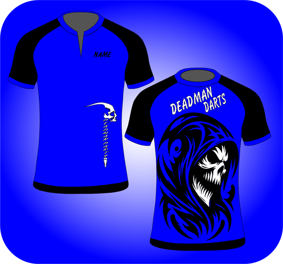 Deadman Darts Blue Hooded Reaper Jersey