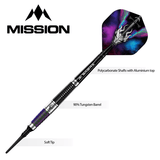 Mission - Mission Occult Darts - Soft Tip - 90% - Black & Coral PVD
