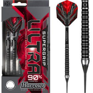 Harrows - Harrows Supergrip Ultra Darts - Soft Tip - Black