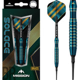 Mission Solace Darts Soft Tip Brass - M1 - Dark Green - 20g