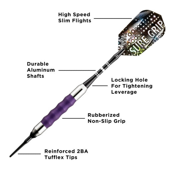 Sure Grip Soft Tip Dart - Purple