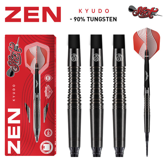 Shot Zen Kyudo Soft Tip Dart Set-90% Tungsten